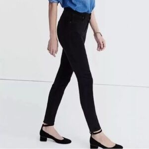 Madewell 9” High Riser Skinny Skinny in Velvet Black